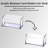 Zisqerts Professional 1 Slot Acrylic Business Card Holders for Desk