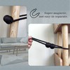 Hion Magnetic Curtain Tiebacks Gray Blue 2 Pack, Curtain Tiebacks