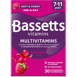 Bassetts Vitamins 7-11 Years Raspberry Flavour Multivitamins 30 Gummies