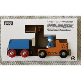 BRIO NEW BRIO Fork Lift & Wagon Set  Wooden Railway 33321