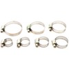 DollaTek 60 Piece Adjustable 8-38mm Range Stainless Steel Worm Gear