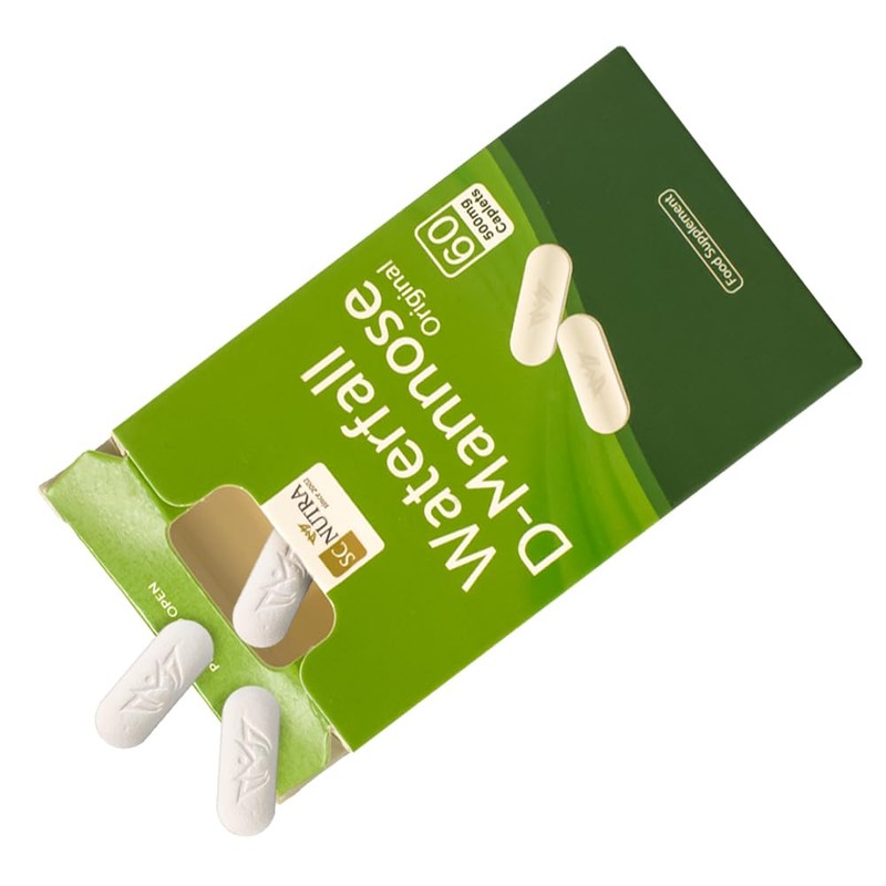 SC Nutra Waterfall D-Mannose Caplets (Easy Swallow Tablets) 60 x