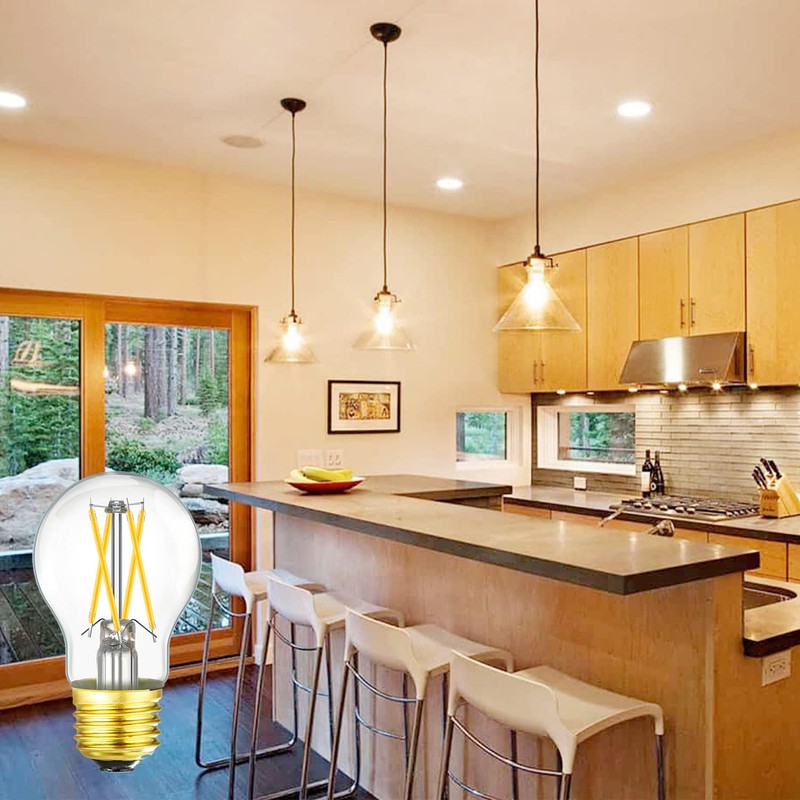 LEOOLS A15 LED Bulb 6W Equal E26 Bulb 60 Watt