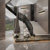 Ralbay 39.3inch Modern Black Vanity Light Fixtures LED Bathroom Wall