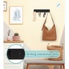 RELBRO Key Holder Wall Mount, Black Metal Key Hanger Self