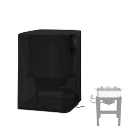 Aidetech Outdoor Deep Fryer Cover Fit for Nexgrill 18 Qt. Aluminum Fish Fryer / for OuterMust Deep Fryer Pot, Waterproof Propane Fryer Cover for Outdoor Cooking -(17x14x25 inch)