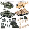 Vokodo 5 Pack Armed Forces Vehicle Bundle Toy Playsets, Friction