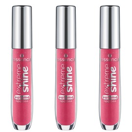 essence extreme shine volume lip gloss, no. 13, pink, shiny, radiant fresh, translucent, vegan, oil-free, no preservatives, no parabens, pack of 3 (3 x 5 ml)