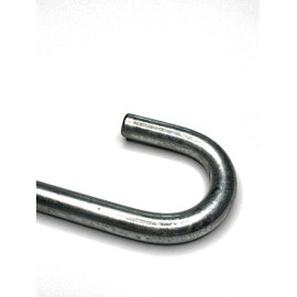 J Hook Bolt M8 160mm Length, Nuts and Dowty Spat Sealing Washers (8)