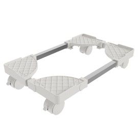 Hovadova Computer Tower Stand, Adjustable Mobile CPU Stand Fits Most PC Tower, Desktop CPU Holder with 4 Rolling Caster Wheels, PC Floor Cart Riser Gaming Desk Accessories