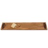 Mud Pie Long Oversized Wood Board 8" x 42", Brown