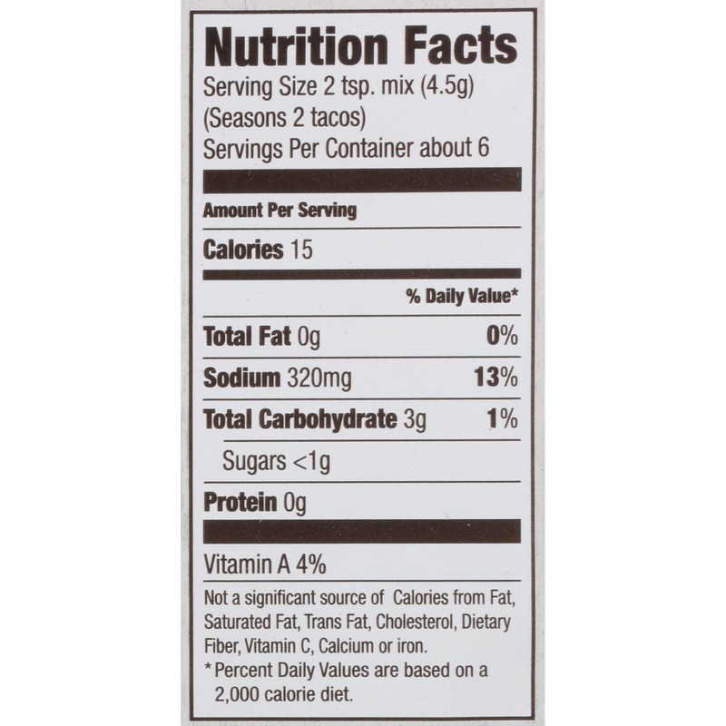 McCormick Organics Taco Seasoning Mix, 1 oz