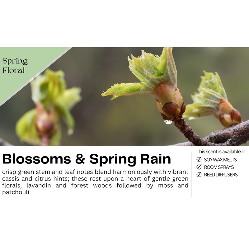 Blossoms & Spring Rain Highly Scented Soy Wax Melts