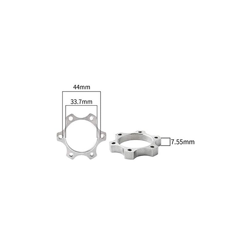 Bicycle Bike Freewheel Threaded Hubs Disk Disc Brake Rotor 6