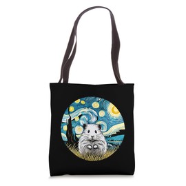 Dwarf Hamster Pet Cute - Van Gogh Starry Night Style Tote Bag