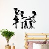 Vinyl Wall Decal Beauty Salon Hairdresser Manicure Nail Fashion Model