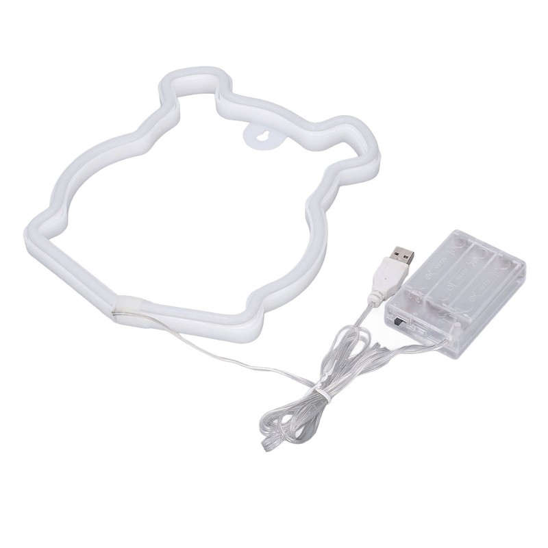 Neon Light LED Bear Shaped Neon Sign Battery Operated USB