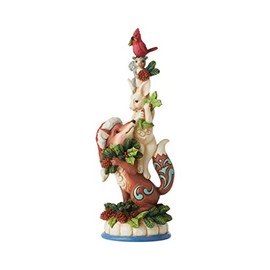 Enesco Jim Shore Heartwood Creek Winter Wonderland Stacked Animals Figurine, 7.28" H, Multicolor