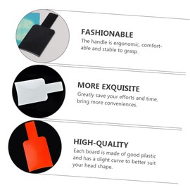 Mikinona 3pcs Hair Dyeing Board Texture Hair Coloring Tool for Salon Home Use Black White Highlighting Paddle for Easy Application and Smooth Coverage