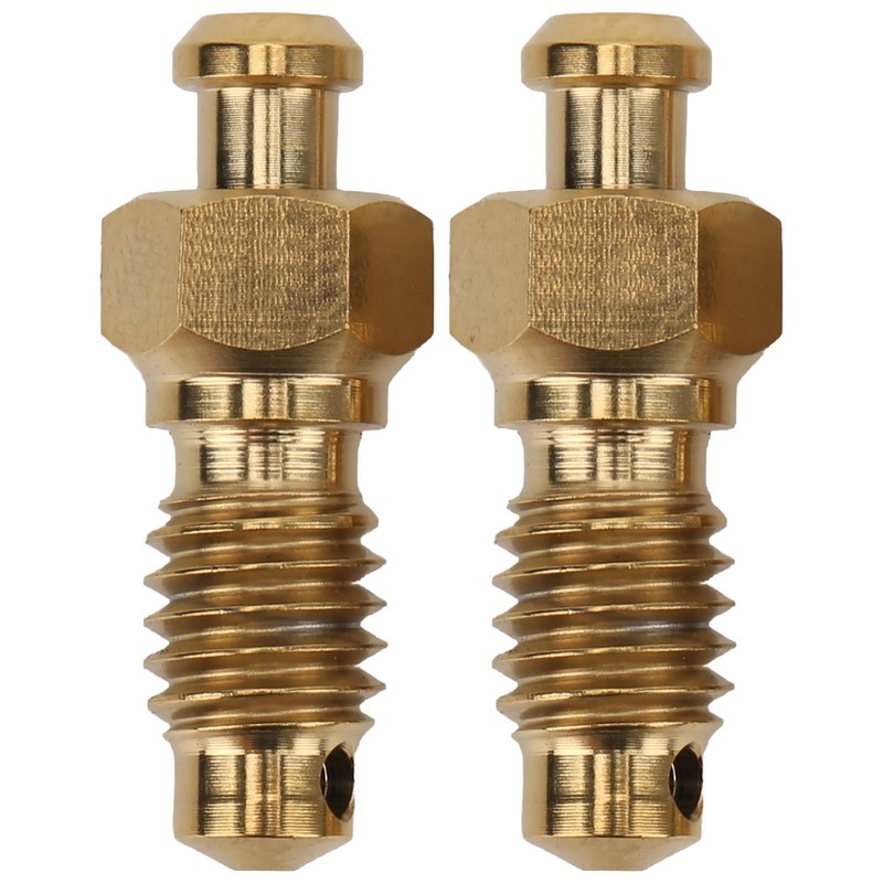 2Pcs Disc Brake Bleeder Screw Titanium Alloy M6 Rust Resistance