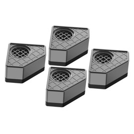 Tofficu 4pcs Washer Shockproof Pads Skid Foot Mats for Washing Machine Stabilization Grey Noise Reduction Heightening Effect Durable Easy to Install