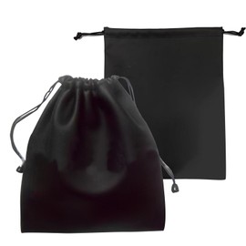 PU Leather Headphone Storage Bag, Waterproof Headphone Protection Pouch with Drawstring for Carrying Storing(size:2 pcs)