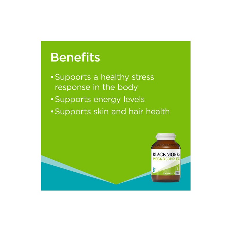 Blackmores Mega B Complex 200 Tablets
