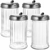 Tebery 4 Pack Sugar Shaker Dispenser Airtight, 12 Oz Thick