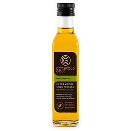 Cotswold Gold Basil Infused Rapeseed Oil 250 ml