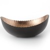 Elegance Eclipse Bowl, 8.25" x 7.5", Black/Copper