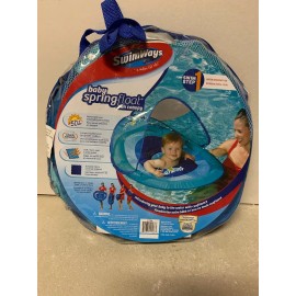 SwimWays NEW! SwimWays Baby Spring Float Sun Canopy Blue 9-24 Months NEW!