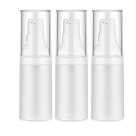 Mild East 3pcs 20ml Sterile Airless Pump Bottle with Funnel Easy to Carry and Fill Matte Lotion Bottles For Travel