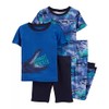 Carter's 4 Piece Pajama Set (Blue Snacker/Alligator, 7)