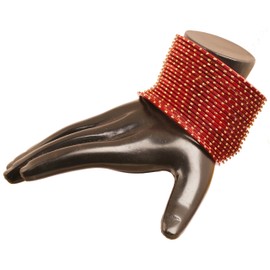 Touchstone Indian Bollywood Pretty Fashion Golden Dots Gorgeous Vintage Textured Color Attractive Designer Jewelry Bangle Bracelets for Women., L - Circ 8.2 in-Indn Size 2.10-Dia 2.6 in, Alloy, no