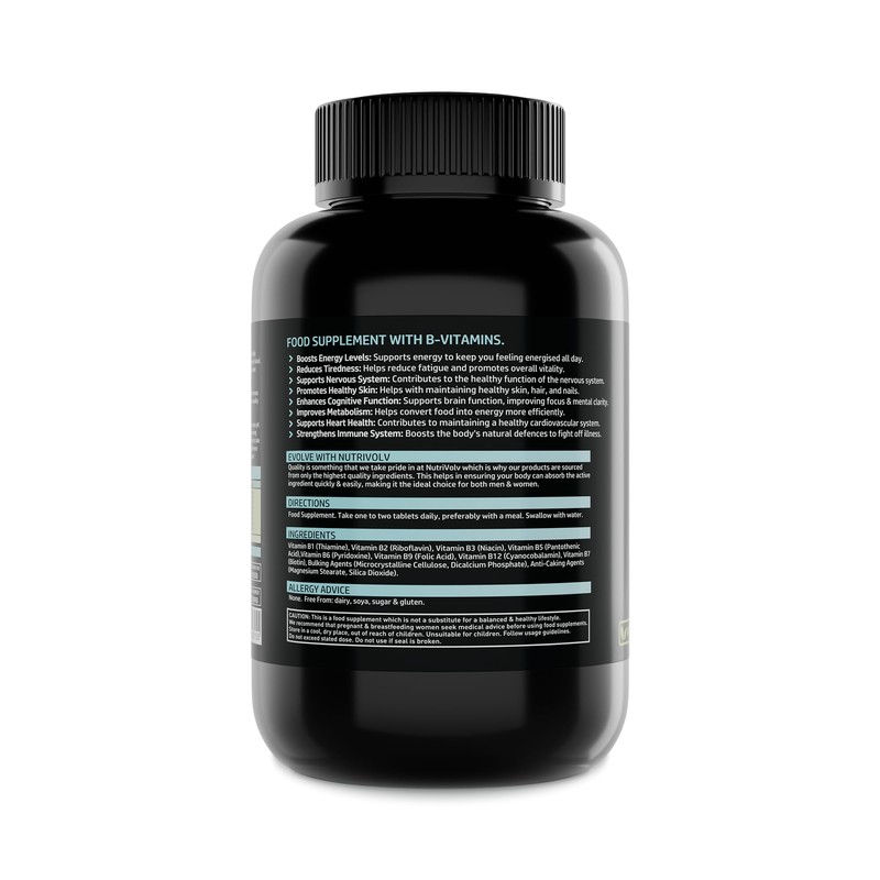 Vitamin B Complex | 365 Vegan Tablets (1 Year Supply)