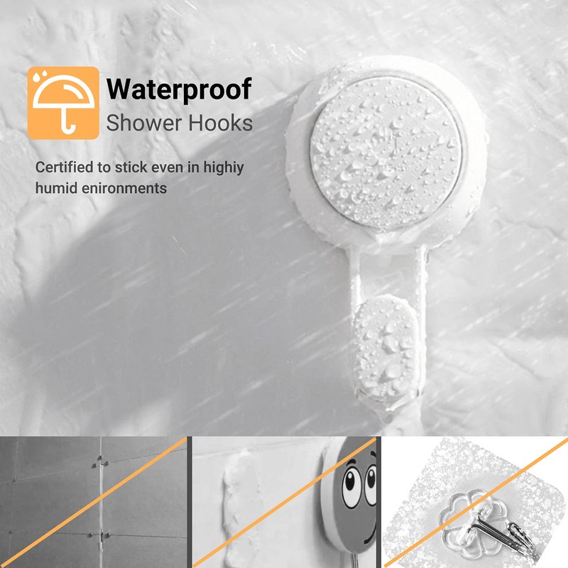 Marchpower Suction Hooks, Powerful Vacuum Suction Cup Hooks-Reusable SuperLock Utility