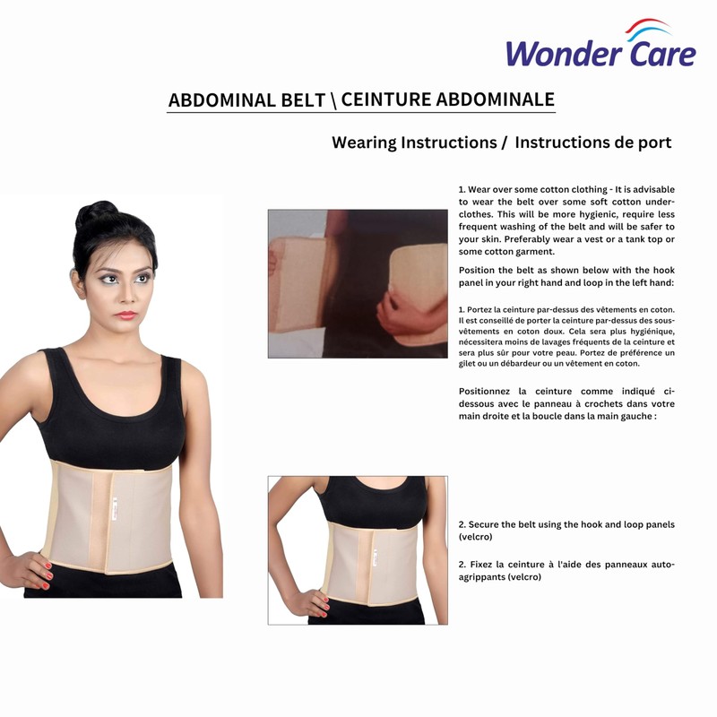 Wonder Care Waist Support Belt Half Elastic (Supreme), , ,