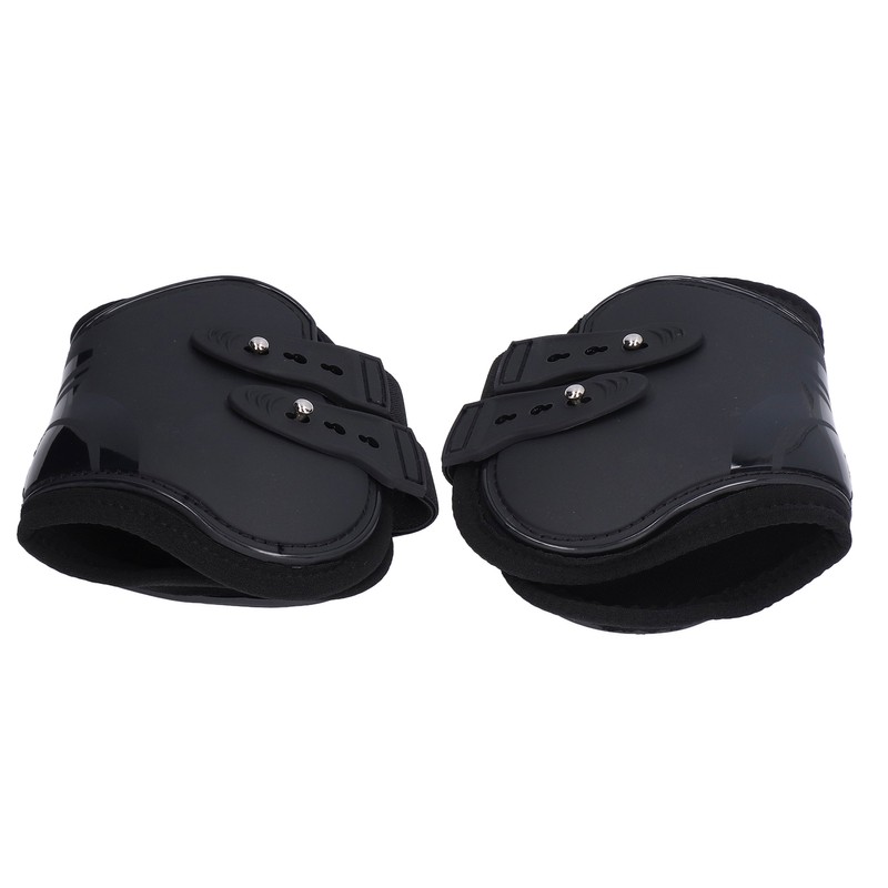 2Pcs Horse Tendon Boots Set Sturdy Adjustable PU Shell Tendon