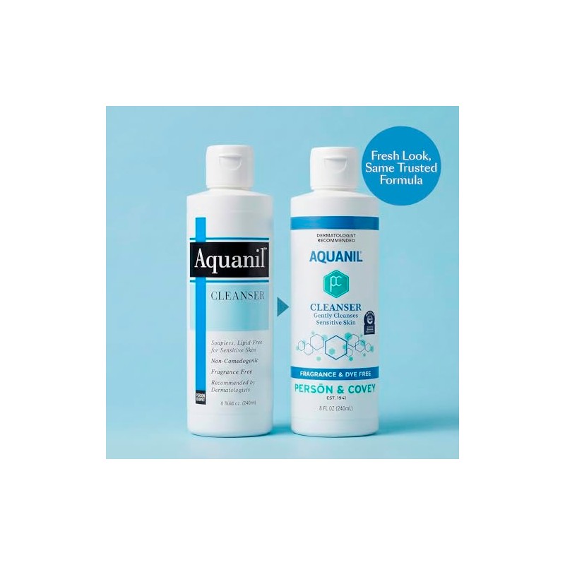 PERSON & COVEY Aquanil Skin Cleanser, Soapless Lipid-free Cleanser -