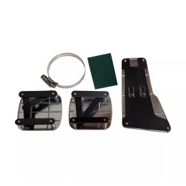 1clickautoacc 3 Pcs Blue Dragon Manual Car/Suv Gas Brake Foot Pedal Pads Covers Non Slip