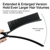 2-Pack Black Grip Hair Clips – 5.7" x 1.37" Sectioning