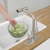 Kitchen Faucets with Water Filter and Pull Down Sprayer,Waterfall Kitchen