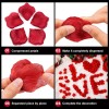 Toolzia LED Heart Tealight Candles with Artificial Rose Petals, 24-Piece