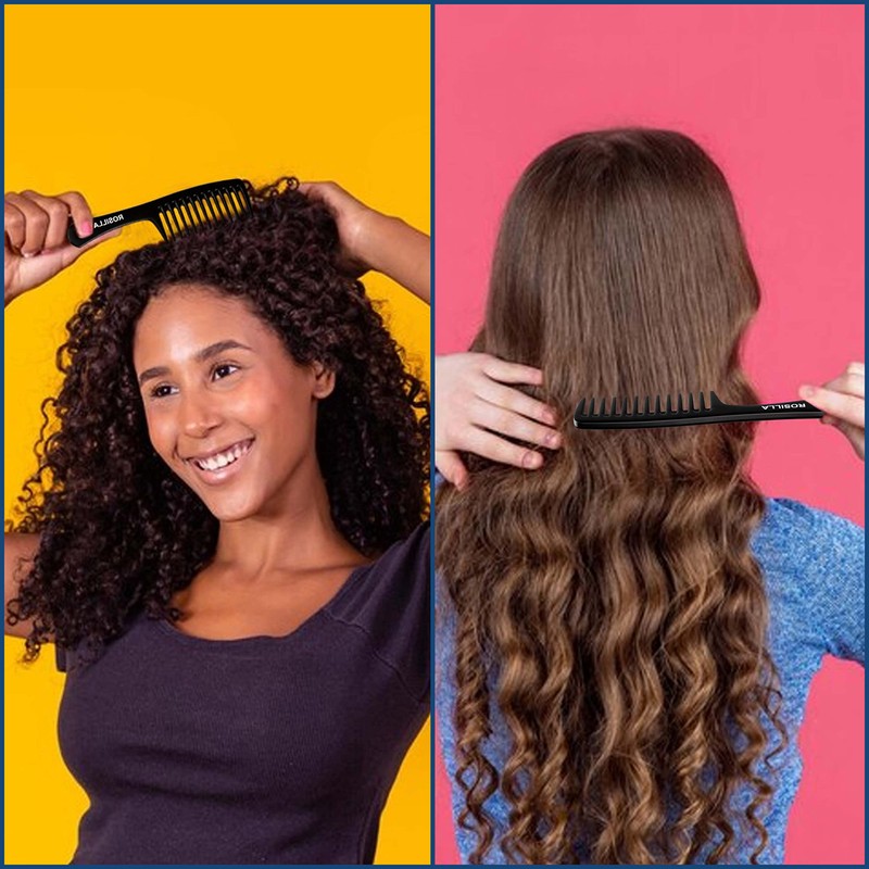 ROSILLA 24.5cm Curling Comb for All Hair Types Without Tearing