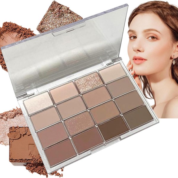 16 Colours Brown Grey Nude Eye Shadows Palette,Brown Eyeshadow Palette,Make-Up
