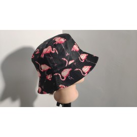 Pink Flamingo Bucket Hat for Men Women, Reversible Summer Beach Holiday Travel Fisherman Cap Fashion Packable Outdoor Sun Hats Unisex Gifts Idea Hair Accessories for Girls Teens Boys Adults Foldable