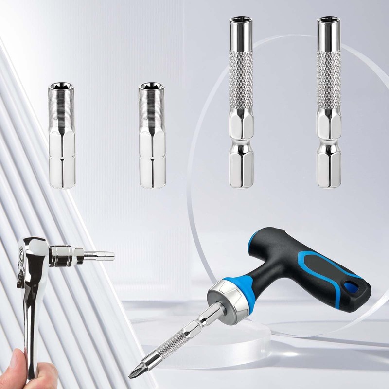 4 Pcs 1/4 to 4mm Drill Bit Adapter, 2 Pieces