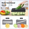 SpaceHacks 12-in-1 Vegetable Chopper, Kitchen Gadgets with 7 Blades, Veggie,