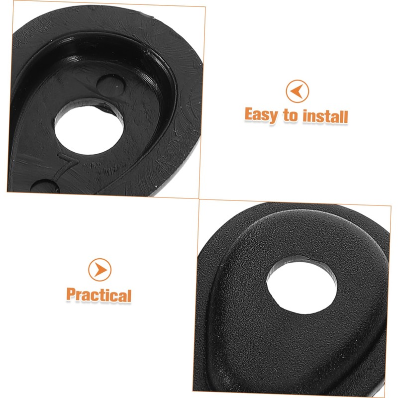 Zerodeko 4pcs Black Turn Signal Adapter Spacers for Motorcycle Indicator