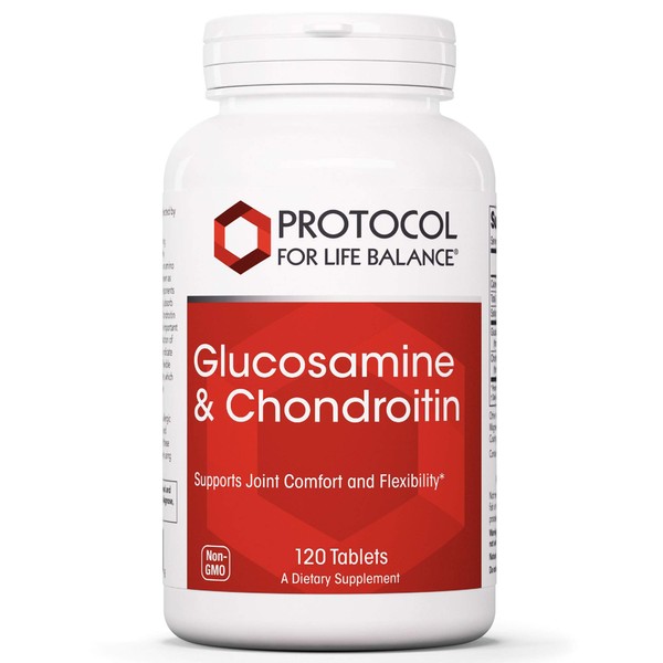 PROTOCOL FOR LIFE BALANCE - Glucosamine and Chondroitin - Extra Strength Formula to Support Healthy Joint Function and Promotes Stronger Bones and Cartilage - 120 Tablets